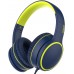 RORSOU R10 On-Ear Headphones with Microphone, Lightweight Folding Stereo Bass Headphones with 1.5M No-Tangle Cord, Portable Wired Headphones for Smartphone Tablet Computer MP3 / 4 (Black)