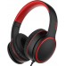 RORSOU R10 On-Ear Headphones with Microphone, Lightweight Folding Stereo Bass Headphones with 1.5M No-Tangle Cord, Portable Wired Headphones for Smartphone Tablet Computer MP3 / 4 (Black)