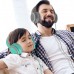 RORSOU R10 On-Ear Headphones with Microphone, Lightweight Folding Stereo Bass Headphones with 1.5M No-Tangle Cord, Portable Wired Headphones for Smartphone Tablet Computer MP3 / 4 (Black)